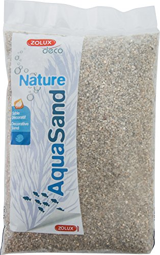 ZOLUX Gravier Natural para Acuario Cuarzo Medio de 1,5 a 2,5 mm de granulométie – 1 kg