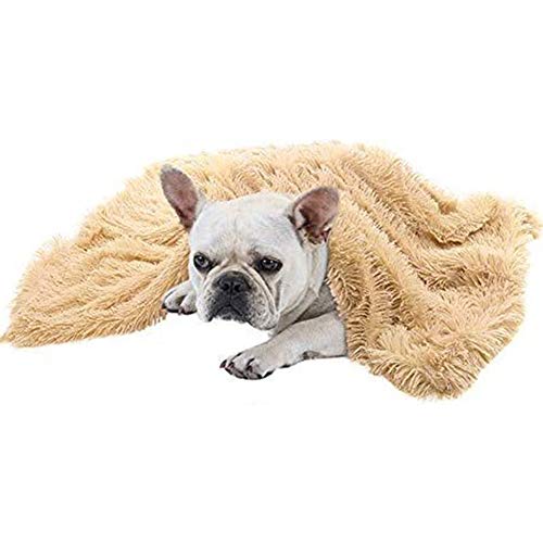 zyy Gato Perro De La Jerarquía Mat Mullido del Gato del Gato Manta De Cama del Perro Accesorios Gruesa Manta Perrito del Gatito Cama Cama del Animal Doméstico,Beige,78 * 54cm