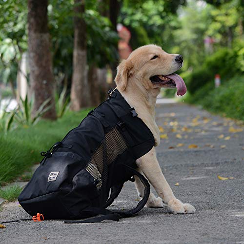 ZYY-Home curtain Bolsas De Nuevo A Los Animales De La Compañía del Recorrido del Morral De Perro Al Aire Libre Ajustable para Trekking Bolsa De Transporte Reflectante, para Los Perros,Rojo,S