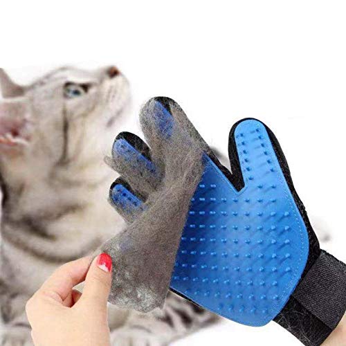 1 Guantes Manopla Masaje para Mascotas, LINKLKBOY Silicona True Guantes Manopla Masaje para Perros Mascotas Gatos Masaje Grooming