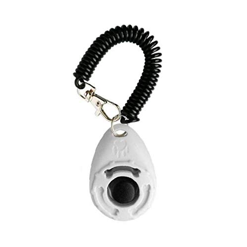 1 Pack de Clicker del entrenamiento del perro con correa para mascotas adiestramiento con clicker con la herramienta de botón grande eficaz del comportamiento de formación para Perros Gatos Aves de