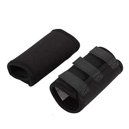 1 par de protectores de muñeca para la pierna delantera del perro, rodilleras para las rodillas, soporte carpiano, pomada, protector de codo, urdimbre para perros con artritis, negro(M)