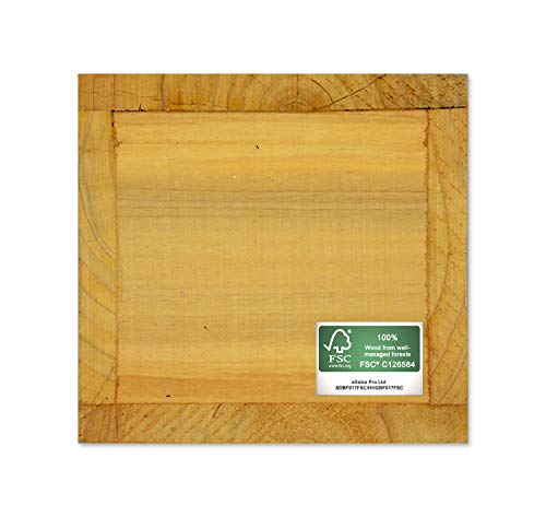 1 x Handy Home and Garden Caja Nido de Madera con Madera Tratada a Presión para Aves Silvestres y de Jardín - Hecho con 100% de Madera FSC, Bosques Sostenibles Amigables con el Medio Ambiente