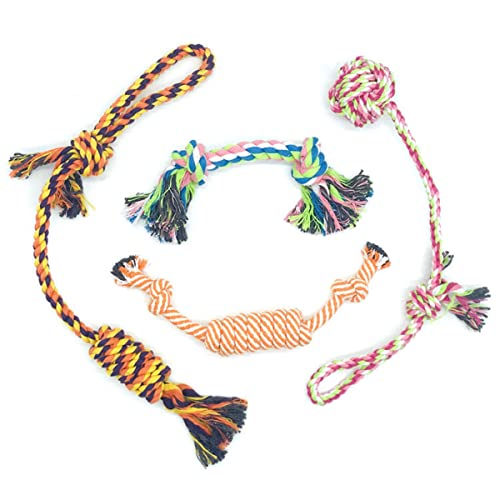 11pcs Dog Toy Toys Toys Toys Toys Kit para Perros Medianos Perrito De Algodón Maseato Tug De Juguete Dog Toy Toy Toy Tug of War Dog Pull Rope Dientes Limpieza De Juguetes De Cachorro para