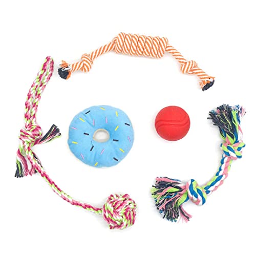 11pcs Dog Toy Toys Toys Toys Toys Kit para Perros Medianos Perrito De Algodón Maseato Tug De Juguete Dog Toy Toy Toy Tug of War Dog Pull Rope Dientes Limpieza De Juguetes De Cachorro para