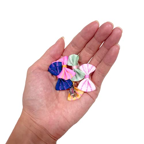 20 Pzs Pelo de Mariposa Para Mascotas, Pelo Del Perro Accesorios Pinza, Horquilla Mascotas Accesorios, Bonitas y Suaves, lazos,Accesorios Para El Pelo De Aseo Cachorros Para Perros Pequeños y Medianos