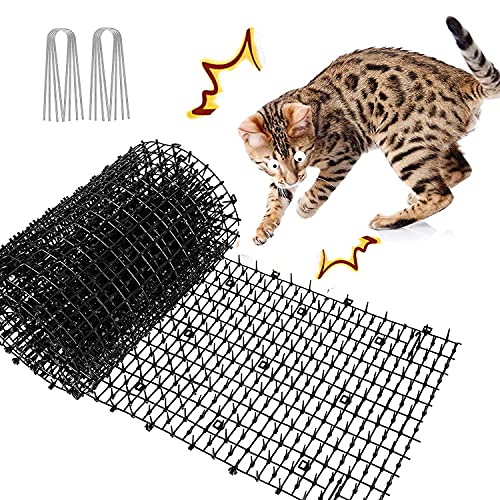 200CM*28CM Pinchos Anti Gatos Evita que Las Mascotas se Acerquen, Tiras de Espigas para Animales de Mascotas Adecuado para Jardines Interiores Y Exteriores