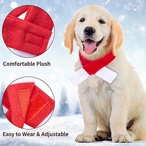 3 Piezas Disfraces Navidad para Gatos Perros con Collares de Pajarita Sombrero de Navidad Bufanda Accesorios Ropa de Mascotas para Gatos Perros