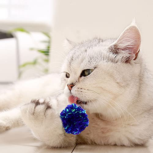 30PCS Juguetes del Gato , Coloridos Balls, Juguete Interactivo Gato, Juguetes para Gatos, Pelotas de Juguete Bolas para Gato Gatito Juguetes