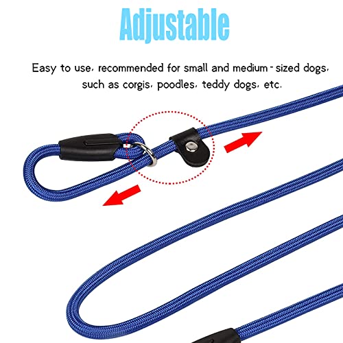 3PZS Correa de Perro Adiestramiento, Correa de Nailon para Perros, Collar Correa de Perro Mascota en Nylon, Ajustable Collar Correa de Perro Mascota en Nylon, Cuerda de Correa Ajustable de Nylon