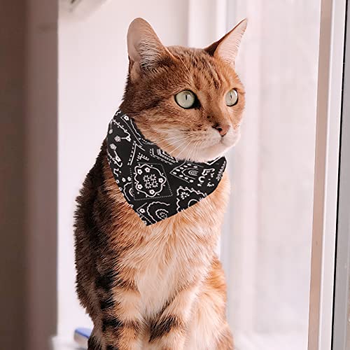 4 Piezas Bandanas para Perros,Baberos Triangulares para Mascotas,Pañuelo para Perro,Pañuelo Ajustable para Cuello,Accesorios lavable para Disfraces de Mascotas,para Pequeño Mediano Grande Perros Gatos