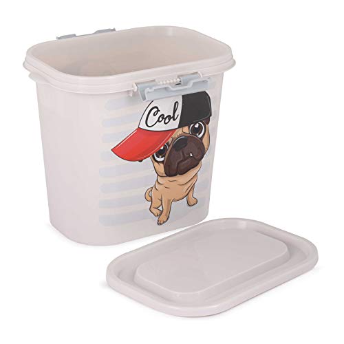 4BIG.fun Contenedor de comida para mascotas de 10L caja de alimentación contenedor de almacenamiento contenedor de sellado contenedor contenedor de comida seca caja de almacenamiento perro puede