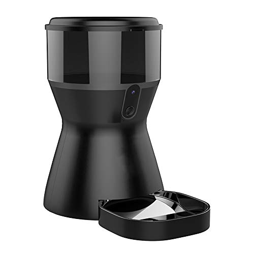 4L Automático Alimentador De Mascotas Dog Cat Food Dispensador De Alimentos Máquina De Alimentación De Mascotas Con Cámara Remota De Cámara Interactiva Vigilancia Divertido Perro Gato Máquina