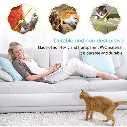 4PCS Sofá Anti-arañazos,Protectores de Sofá para Muebles Tapizados,Protector de arañazos Para Gatos,Gatos Anti-arañazos,Protector de Muebles para Gatos, Protector de Muebles Antiarañazos