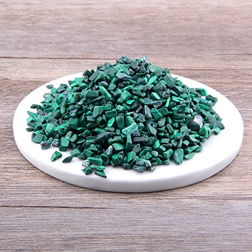 50 g/lote 3-5 mm Malaquita Natural Cuarzo Cristal Pulido Grava Espécimen Piedras naturales y minerales Pecera Piedra verde azul,Cascarón