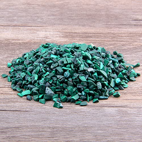 50 g/lote 3-5 mm Malaquita Natural Cuarzo Cristal Pulido Grava Espécimen Piedras naturales y minerales Pecera Piedra verde azul,Cascarón