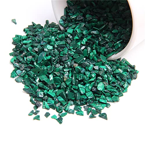 50 g/lote 3-5 mm Malaquita Natural Cuarzo Cristal Pulido Grava Espécimen Piedras naturales y minerales Pecera Piedra verde azul,Cascarón