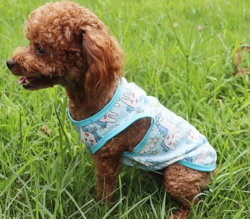 7 uds, Camisa para Perros, Sudadera Transpirable para Mascotas, Ropa Bonita para Perros, Camiseta Estampada para Perros, Trajes para Cachorros para Perros pequeños o medianos (Small)