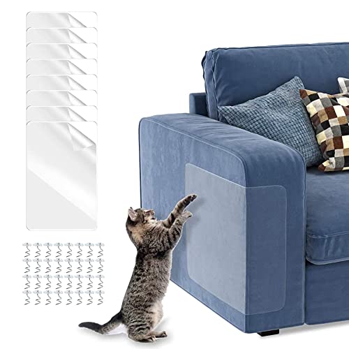 8PCS Sofá Anti-arañazos,Protectores de Sofá para Muebles Tapizados,Protector de arañazos Para Gatos,Gatos Anti-arañazos,Protector de Muebles para Gatos, Protector de Muebles Antiarañazos