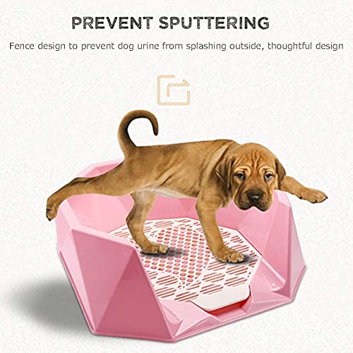 AACXRCR Potty Potty Potty, Almohadilla de Entrenamiento de Mascotas para Perros de Interior portátil con Pared de protección en Paredes de protección Todos los Lados, Mantenga Las Patas secas y Pisos