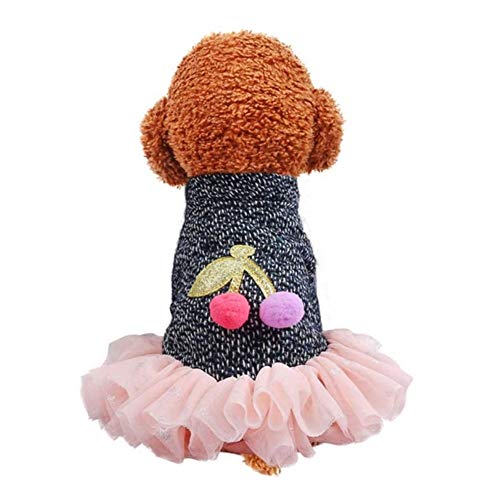 Abrigo para Perros Ropa para Perros Mascotas Ropa de Mascota de Invierno Ropa de Perros Mascotas Tela suéter Vestido Smoking (Size : L)