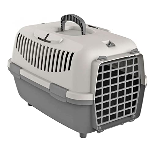 Acan Transportín para Perros, Gatos portátil y Transpirable 48 x 32 x 32 cm, Porta Mascotas de plástico Desmontable con asa, máximo 6 kg, Transporte de Animales, Viajes, Color Aleatorio