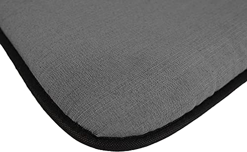 Acomoda Textil - Cama para Perros de Tela, Cama Perros Antideslizante y Lavable. Colchoneta Mascotas para Transportín y Hogar. (120x80, Negro)