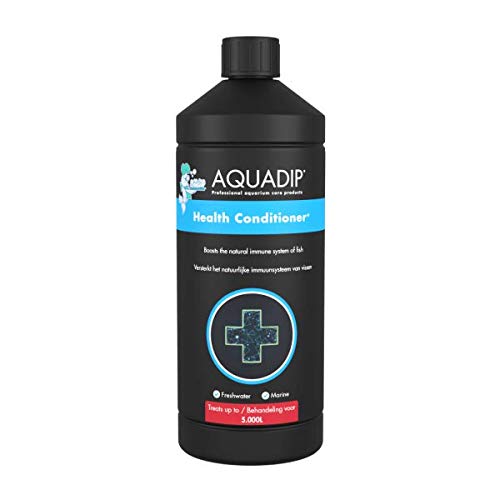 Acondicionador de salud Aquadip + 1000 ml de agua fría tropical, acuario, tanque de peces, sistema inmunológico tratamiento