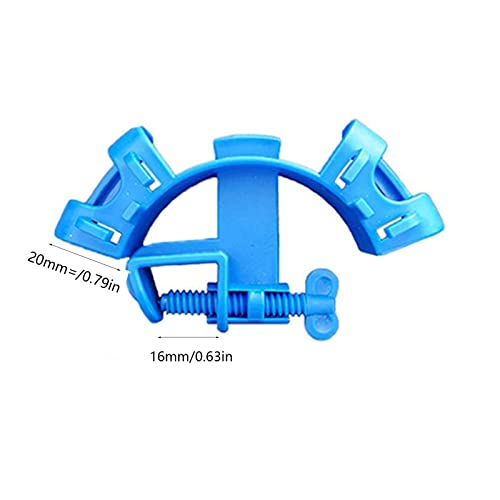 通用 Acuario Soporte De Manguera,Tubería De Agua Acuario Soporte,Acuario Tubería Agua Soportes,Clip De Acuario De Plástico,Acuario Soporte De Pecera per Tubi Ossigeno, Tubi Cambio Acqua, 4 Pezzi, BLU