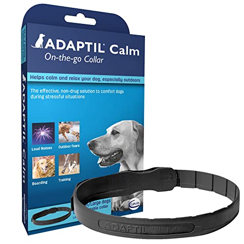 Adaptil - Collar Ajustable calmante con feromonas para Perros pequeños estresados o para Entrenar Cachorros - Tamaño máximo del Cuello: 37,3 cm.