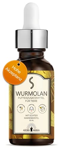 Adema Animal – Líquido para perros, gatos y roedores – Tratamiento de gusanos para mascotas antes durante y después de la infestación, remedio natural – Desarrollador para animales, 50 ml