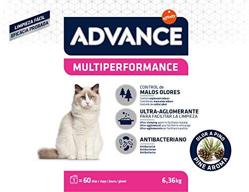 Advance multiperformance para Arena de Gato 6,36 kg – Pack de 3