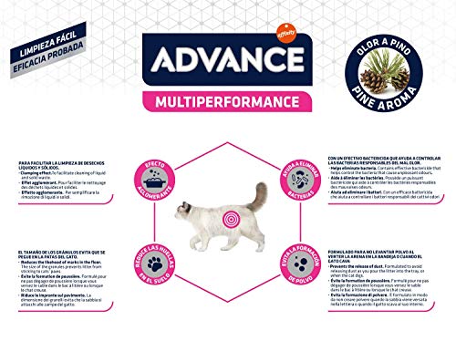 Advance multiperformance para Arena de Gato 6,36 kg – Pack de 3