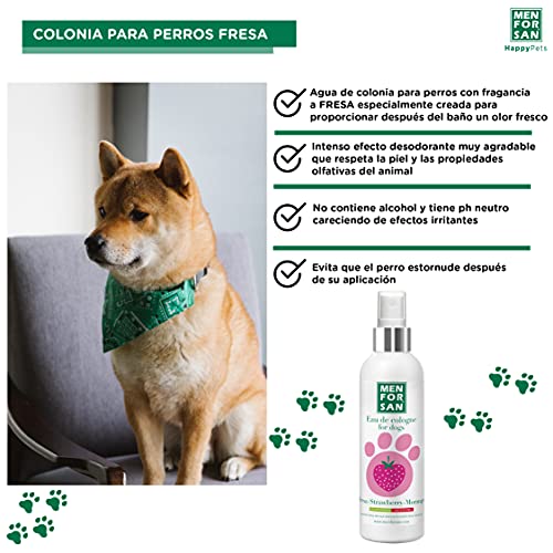 Agua de Colonia para perros fresa 125ml | Pack de 3 unidades