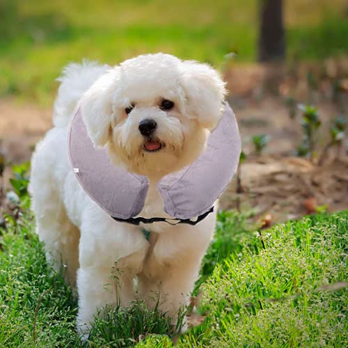 AILITRADE Collares básicos inflables del perro del animal doméstico para los perros grandes, cono cómodo del collar del animal doméstico para la recuperación