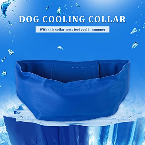 Akkem - Collar de refrigeración para perro, collar refrescante para gato, collar de refrigeración para perro, perro, collar, perro, Ice Bandana