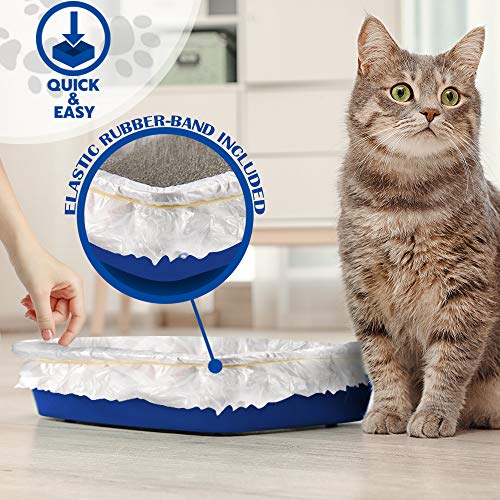 Alfapet Gato del Gatito Pan desechable, tamizar Liners- 10-Pack + 1 Transferencia Liner para Grandes, x-Large, Gigante, Gigante Extra-tamaño de la litera Cajas- Pack de 6, 40 en x 38 en