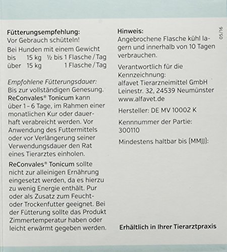 Alfavet Reconvales Tonicum Para Perro