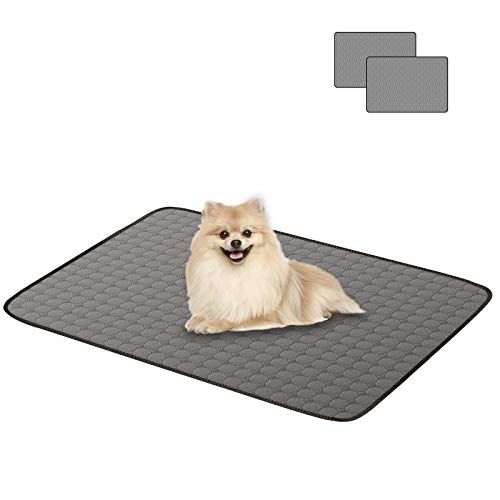 Alfheim - Almohadillas Reutilizables para Entrenamiento de Mascotas, Paquete de 2 Alfombrillas para orinar de Perro con absorción de Agua Premium con Fondo Antideslizante（XL 68*100cm）