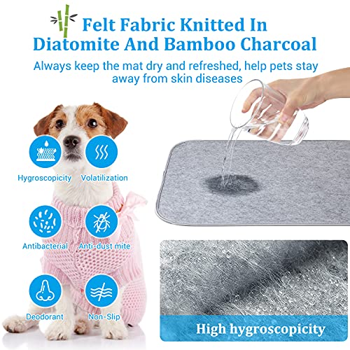 Alfombra Refrescante para Perros Gatos, Luxear Alfombrilla Refrescante para Mascotas Desodorante Antibacterianas Antimoho Antiácaros 45x60cm ARC-Chill Q-MAX＞0,4 Colchonetas Camas para Perro, Gris