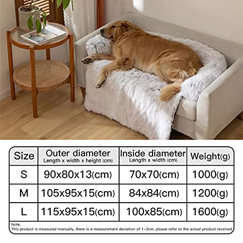 Alfombrilla para Sofá para Mascotas, Suave Y CáLido Lavable Sofa Perro, Cojín para Perros, Protector de Sofá para Cama para Perros, Alfombrilla Cómoda para Cama para Gatos, 115cm Gray