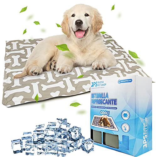 Alfombrilla Refrescante para Perros Gatos Alfombra de Enfriamiento Manta Auto Refrigerante Mascotas Ideal para Perros Gatos en Verano 3 Tamaños Color al Azar (M: 60x45 cm) BPS-5742