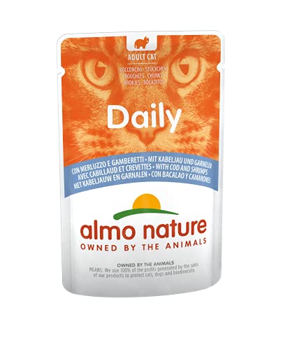 Almo Nature - Comida Diaria para Gatos con Bacalao y