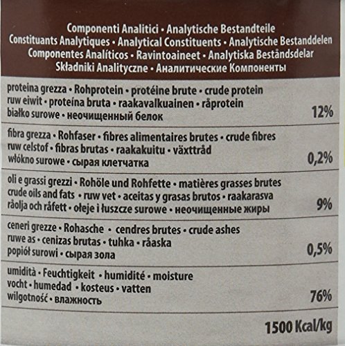 almo nature Comida Húmeda para Perros Natural de Buey (12 latas x 290 g). Alimento para Perros Monoproteíco Enlatado HFC Cuisine. Snack Complementario sin Gluten.