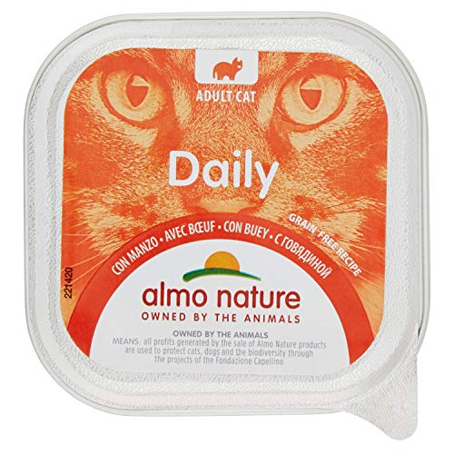 ALMO NATURE Daily menu bio manzo umido gatto gr. 100 - Mangimi umidi per gatti