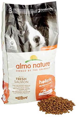 almo nature Medium pienso holístico para perros, con salmón fresco, 12 kg