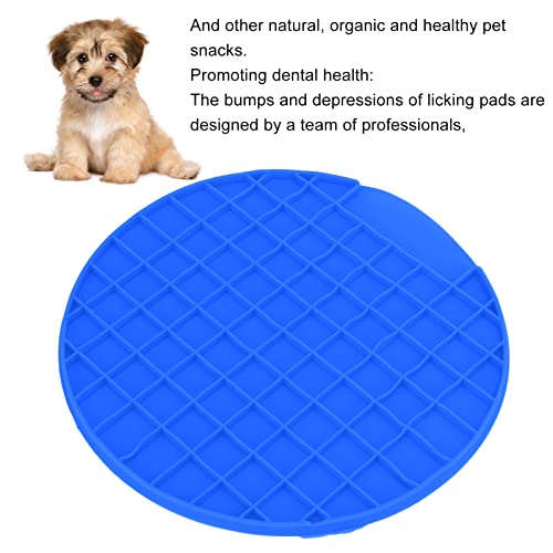 Almohadilla para Lamer para Perros, Material de Silicona Alivio de la Ansiedad Estera de Alimentación Lenta Fácil de Limpiar para Perros para Gatos(azul)