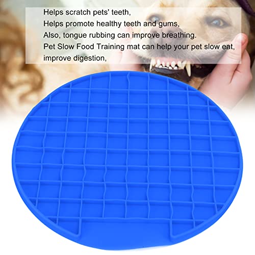 Almohadilla para Lamer para Perros, Material de Silicona Alivio de la Ansiedad Estera de Alimentación Lenta Fácil de Limpiar para Perros para Gatos(azul)