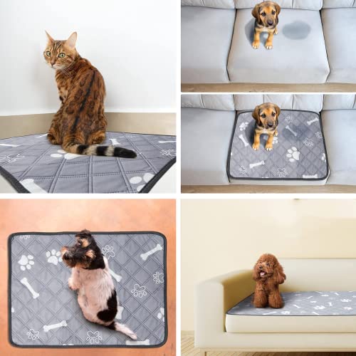 Almohadillas de Entrenamiento para Perros 2PCS Pañales de Perro Lavable Ultraabsorbente Reutilizables Empapadores Toallitas de Entrenamiento para Mascotas Pequeñas Perro Conejo Chinchilla, 60x45 cm