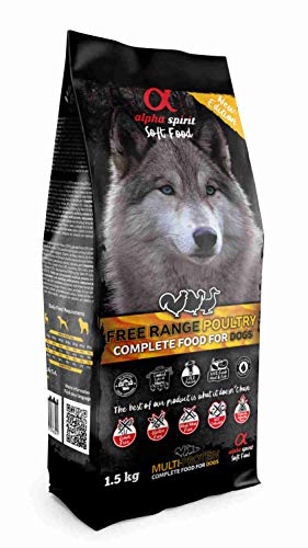 ALPHA Spirit Canine Adult Aves Corral SEMIHUMEDO 1,5KG, Negro, Mediano (8436586310189)